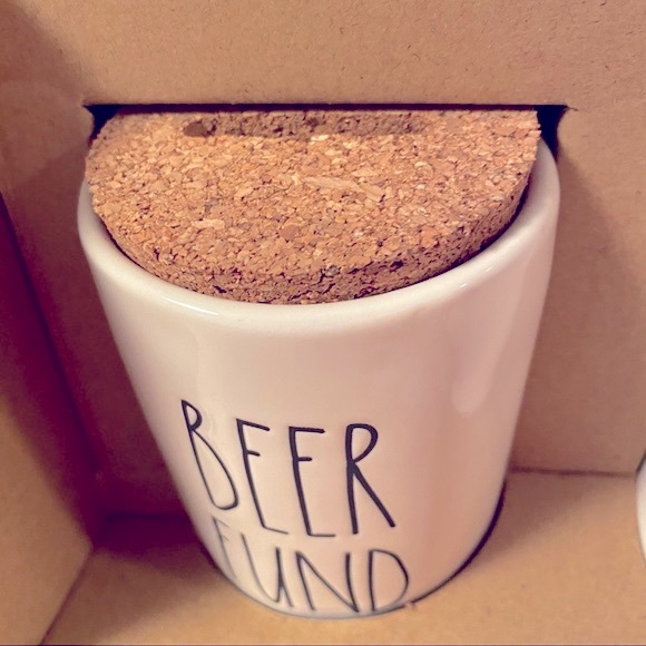 Rae Dunn BEER Stein and BEER FUND Coin Bank Ceramic Set BRAND NEW!! - Picture 5 of 7